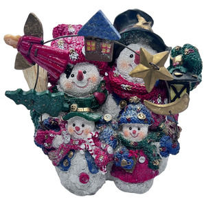 Christmas Snowmen Family of 4 Figurine
